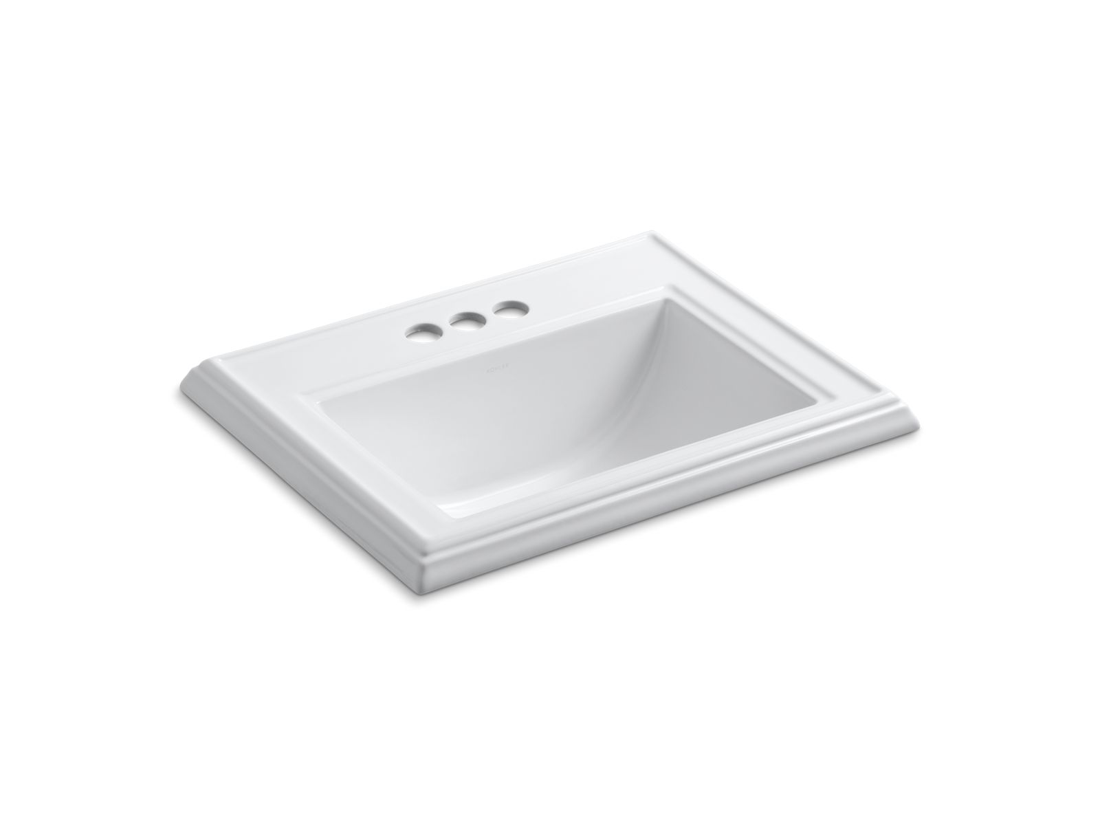 Memoirs® Classic Drop-in bathroom sink with 4" centerset faucet holes