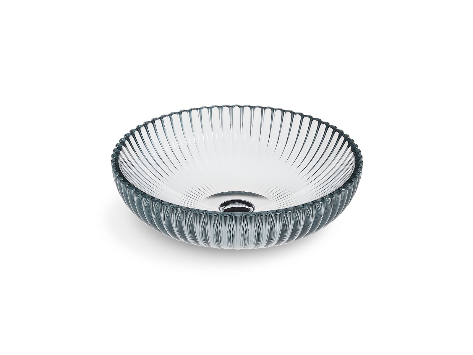 Salute® 15" round vessel bathroom sink, no overflow
