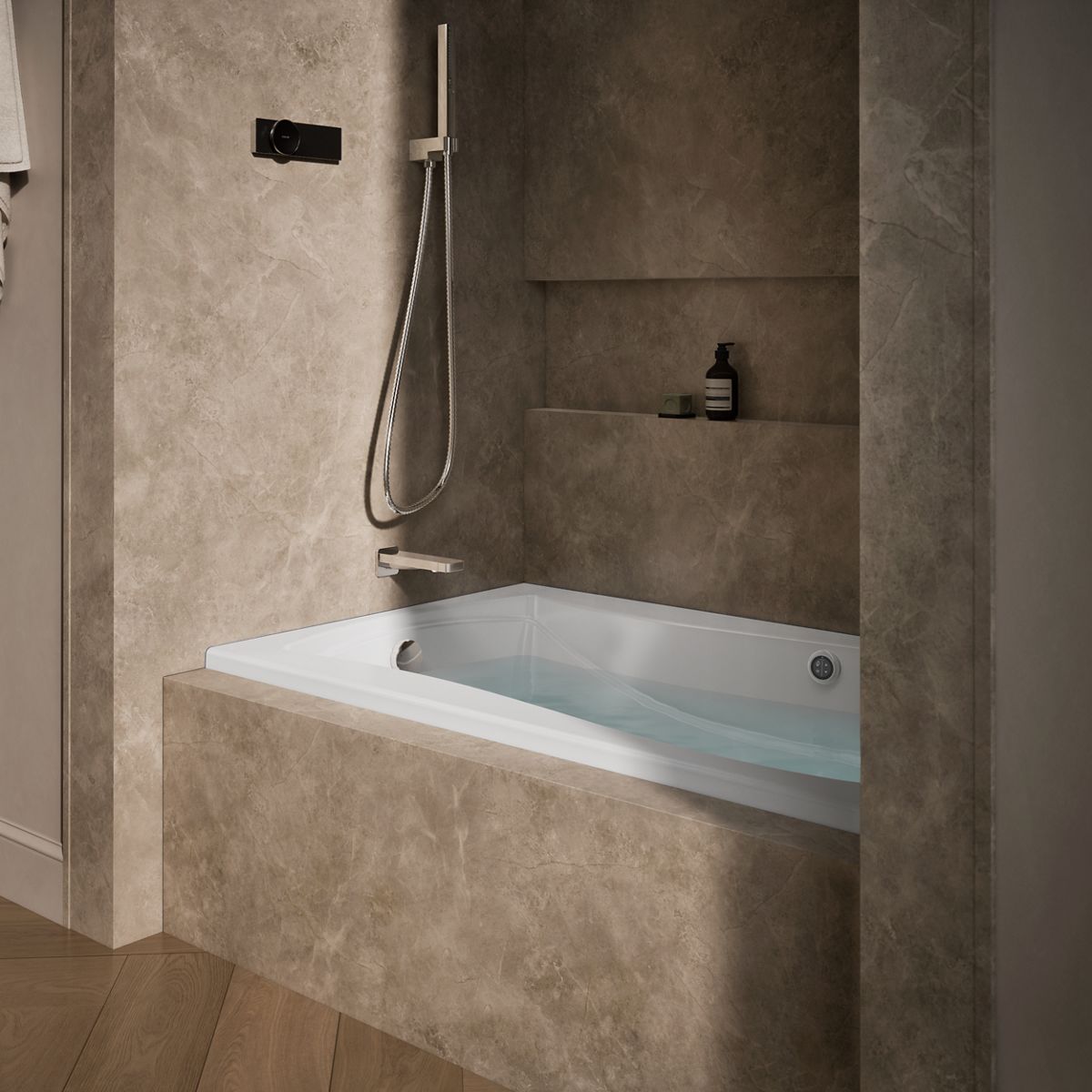 2675-mariposa-60-x-36-alcove-whirlpool-bath-with-bask-heated-surface-left-drain-7.jpg Mariposa® 60" x 36" alcove whirlpool bath with Bask® heated surface, left drain