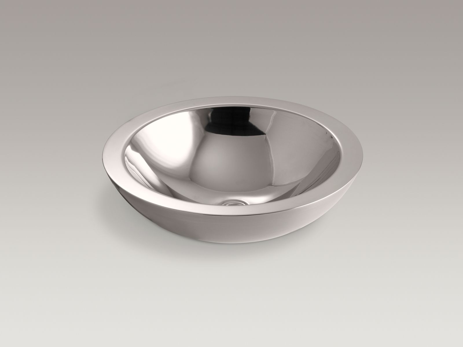 Timpani(R) Vessel above-counter bathroom sink with Mirror finish