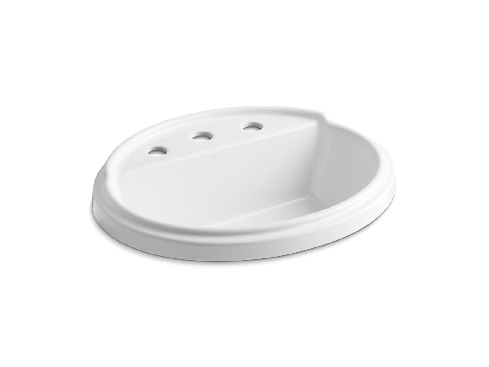 Tresham® Drop-in bathroom sink with 8" widespread faucet holes