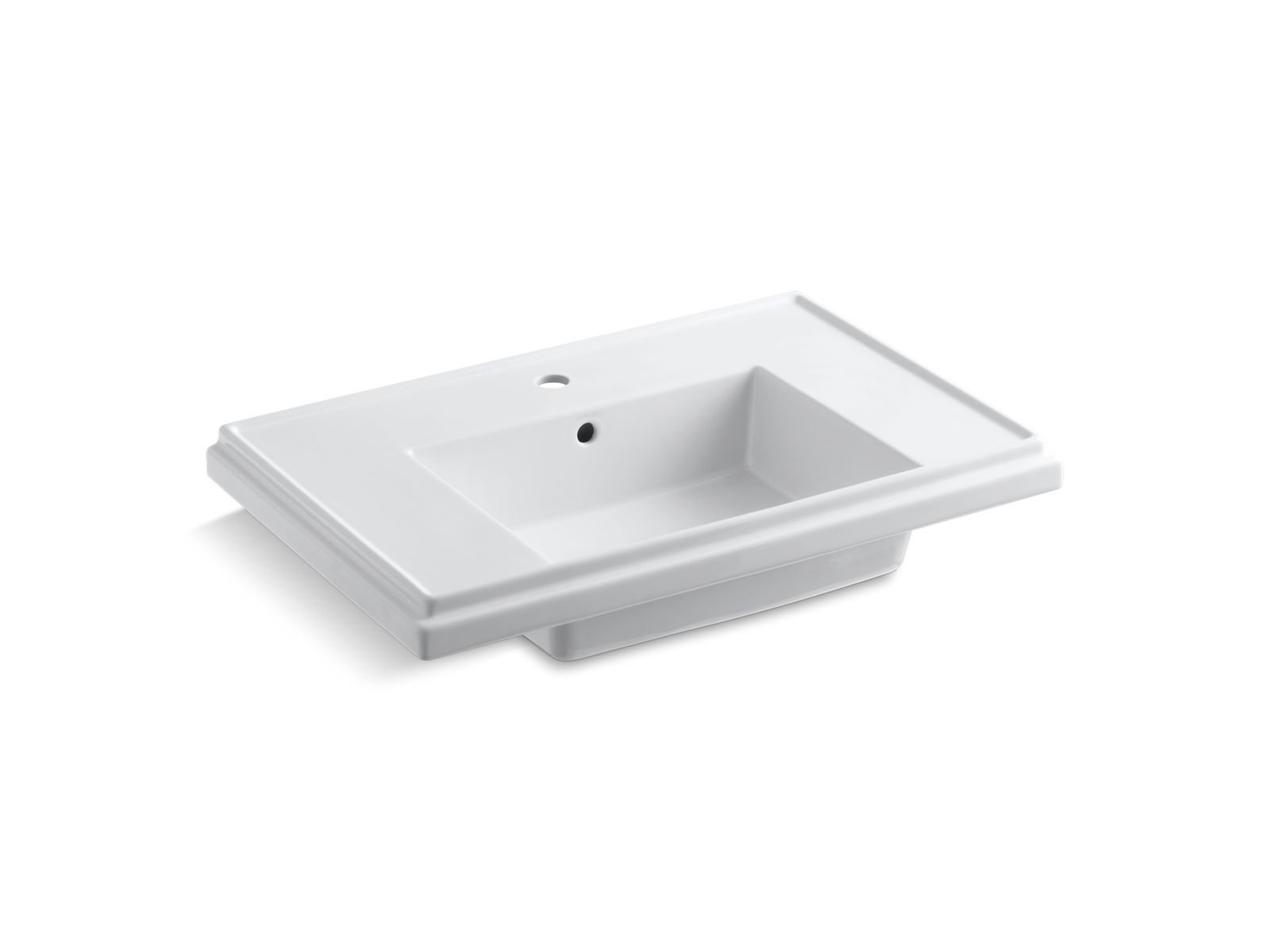 Tresham® 30" pedestal bathroom sink basin with single faucet hole