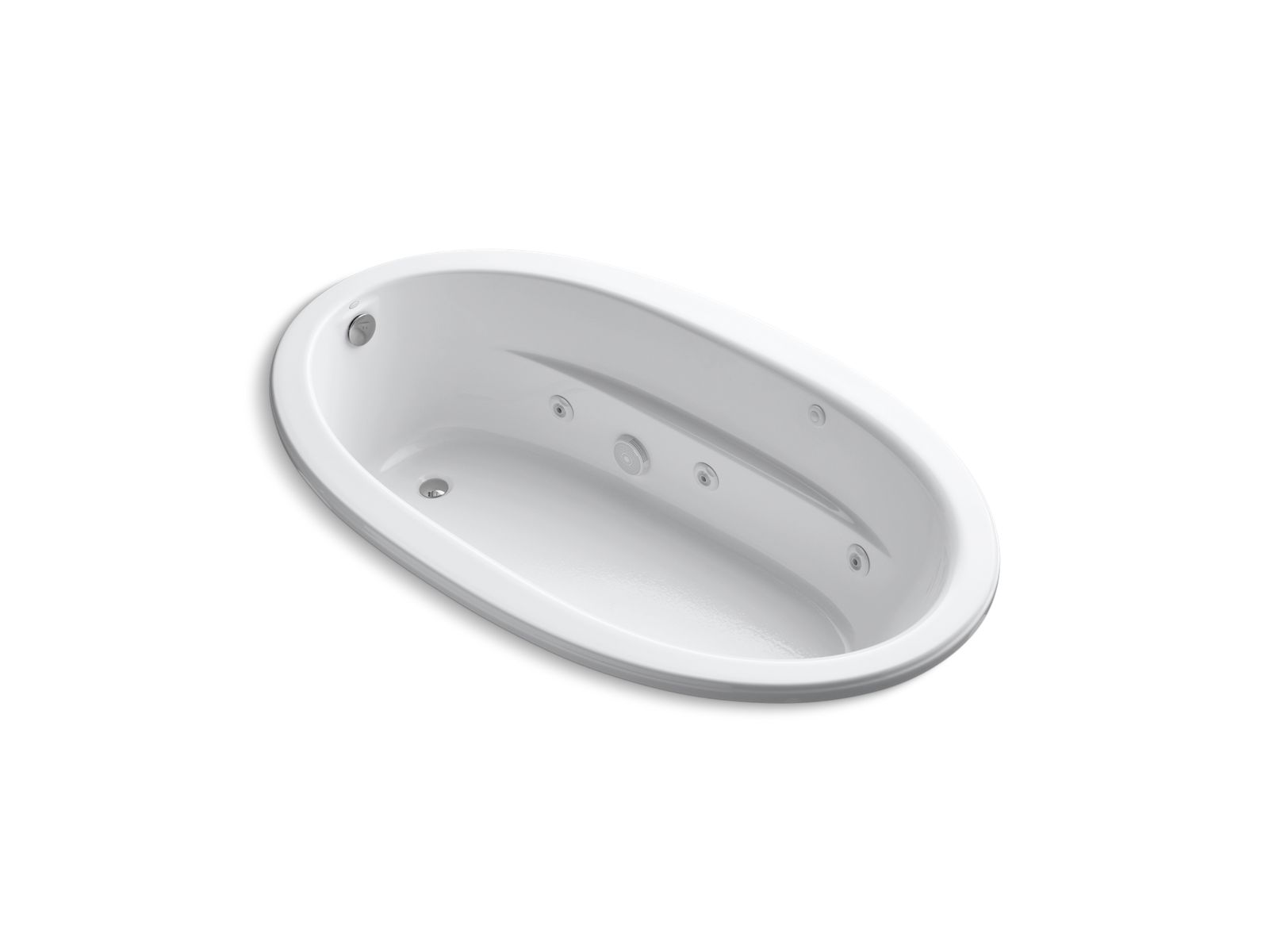Sunward® 72" x 42" drop-in whirlpool bath with Bask® heated surface