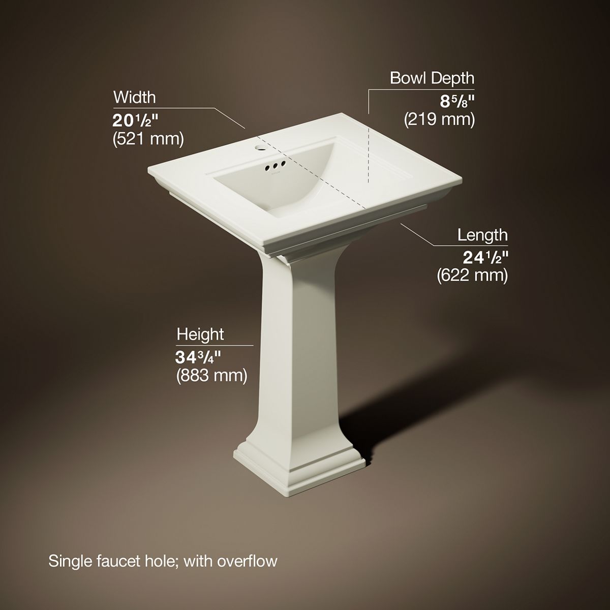 27902-memoirs-stately-25-rectangular-pedestal-bathroom-sink-24.jpg Memoirs® Stately 25" rectangular pedestal bathroom sink