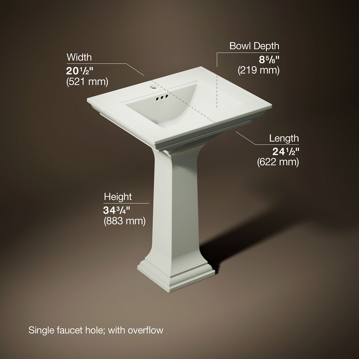 27902-memoirs-stately-25-rectangular-pedestal-bathroom-sink-25.jpg Memoirs® Stately 25" rectangular pedestal bathroom sink