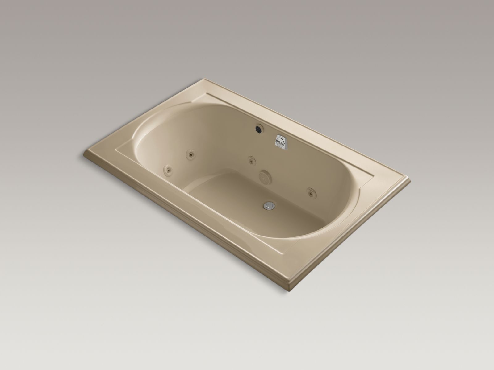2813-memoirs-66-x-42-drop-in-whirlpool-bath-with-end-drain-heater-and-custom-pump-location-without-jet-trim-2.jpg Memoirs® 66" x 42" drop-in whirlpool bath with end drain, heater and custom pump location without jet trim