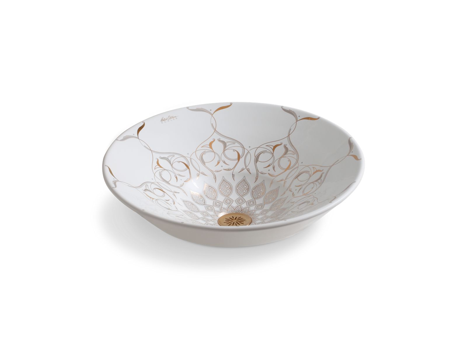 Caravan® Persia Conical Bell® 16-1/4" round vessel bathroom sink, no overflow