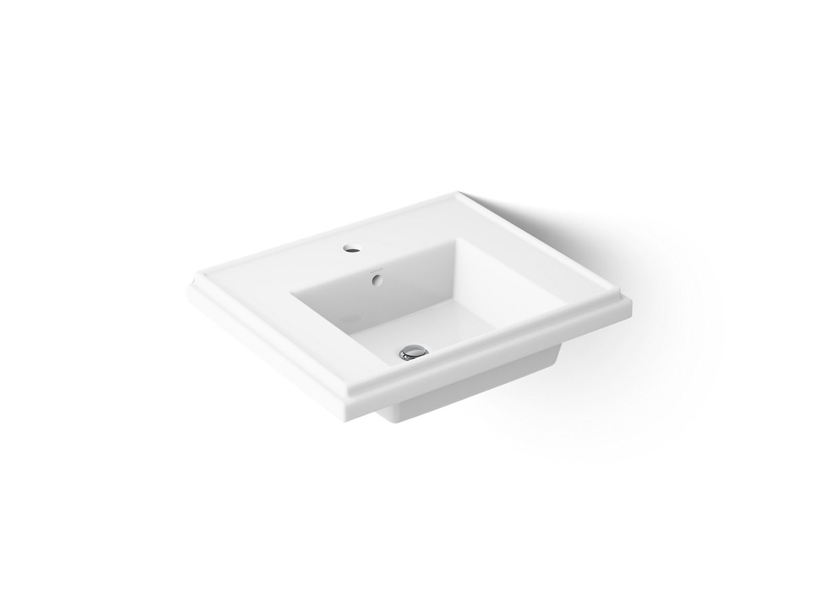 Tresham® 24" square pedestal bathroom sink