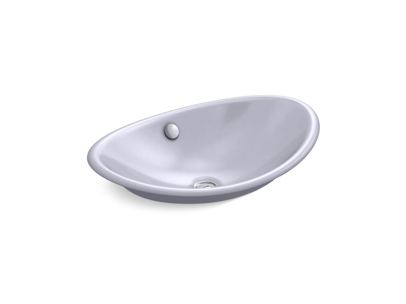 Iron Plains® Bathroom sink with Lavender Grey painted underside
