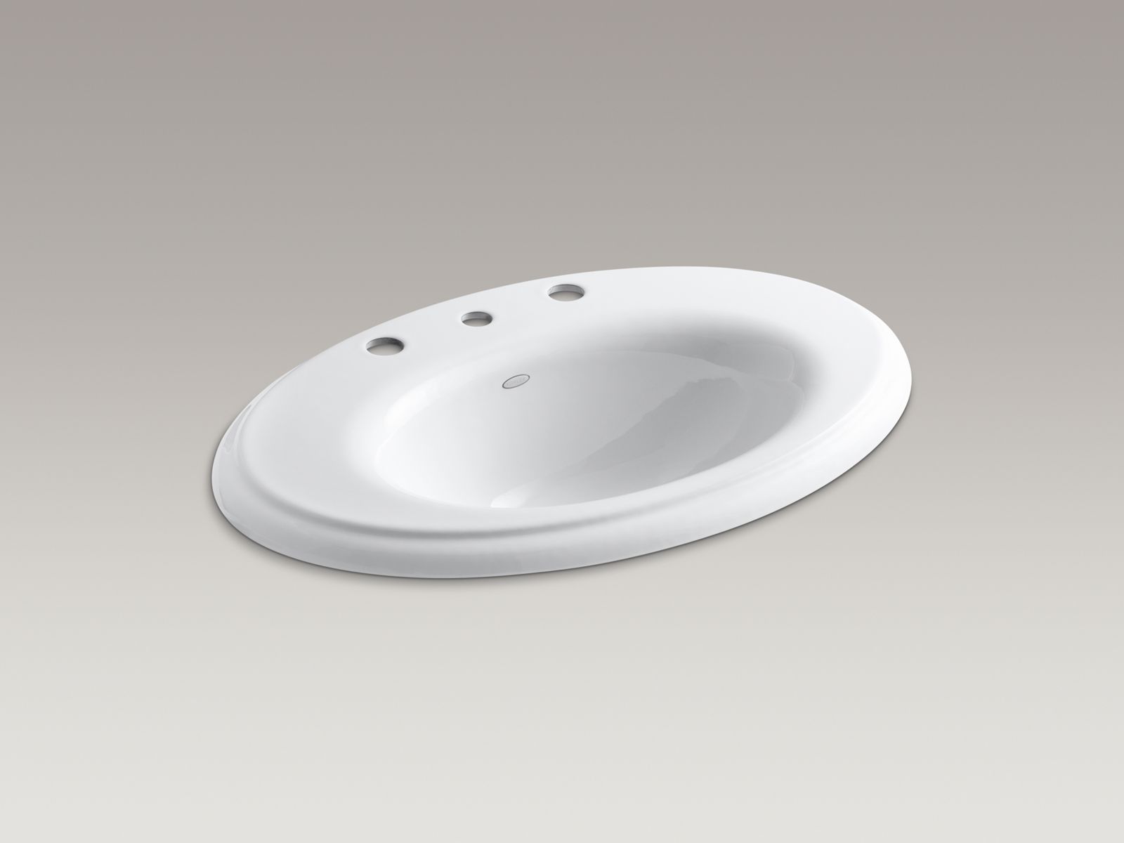 Revival(R) drop-in bathroom sink with 8" widespread faucet holes