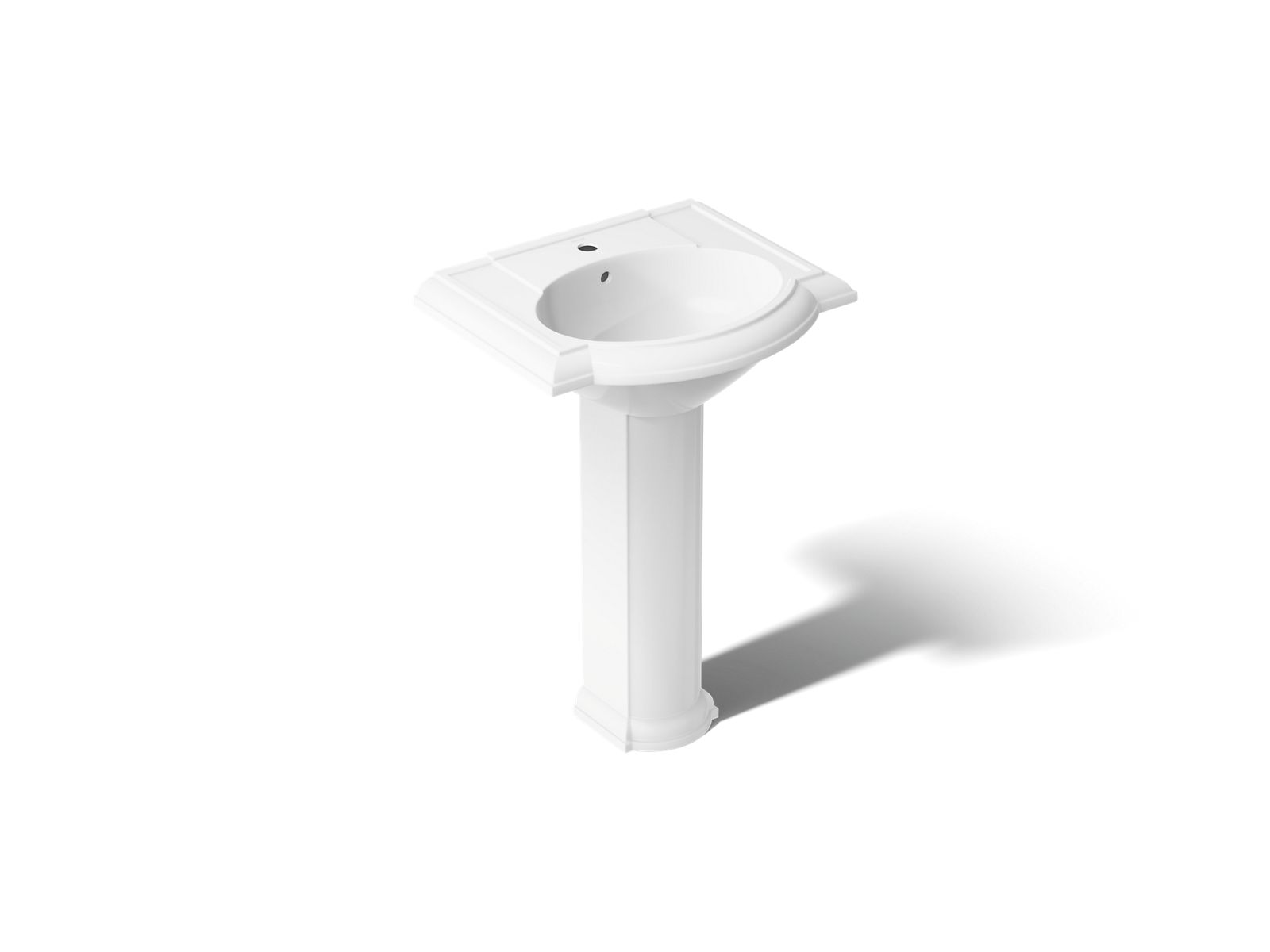 Devonshire® 24-1/4" rectangular pedestal bathroom sink