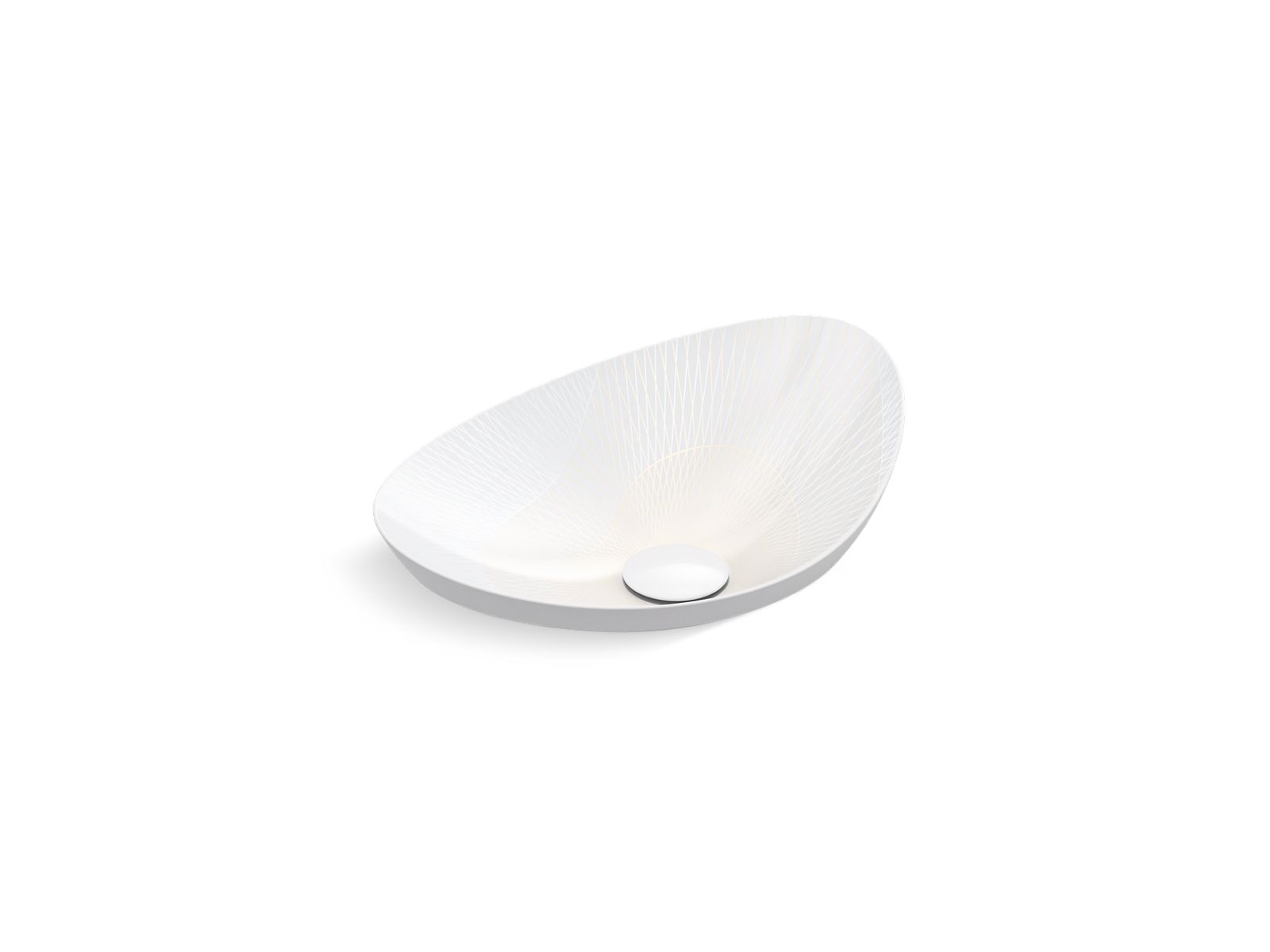 18.02 by Janet Echelman Veil™ 21" oval vessel bathroom sink, no overflow