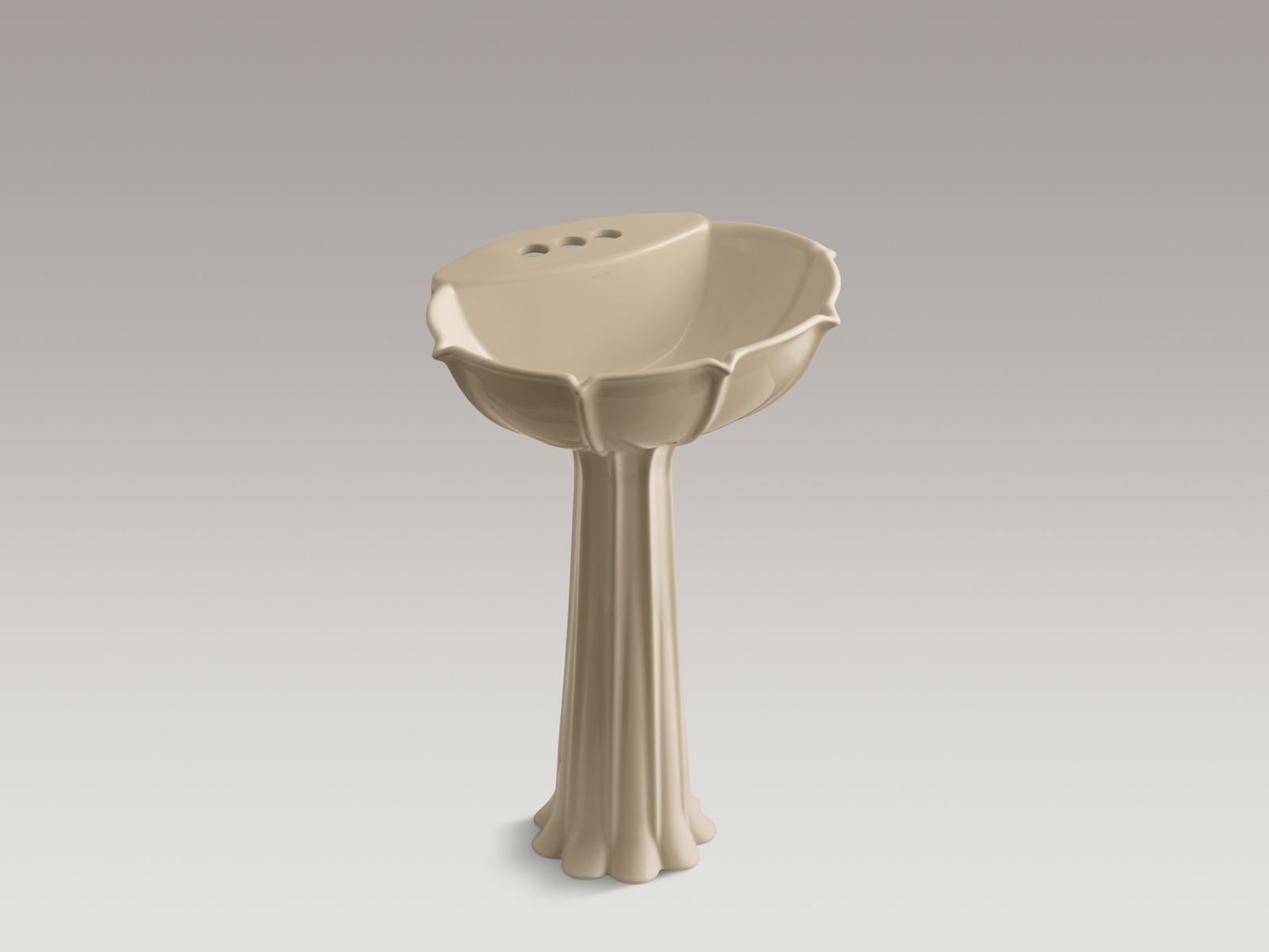 Anatole® Pedestal bathroom sink with 4" centerset faucet holes