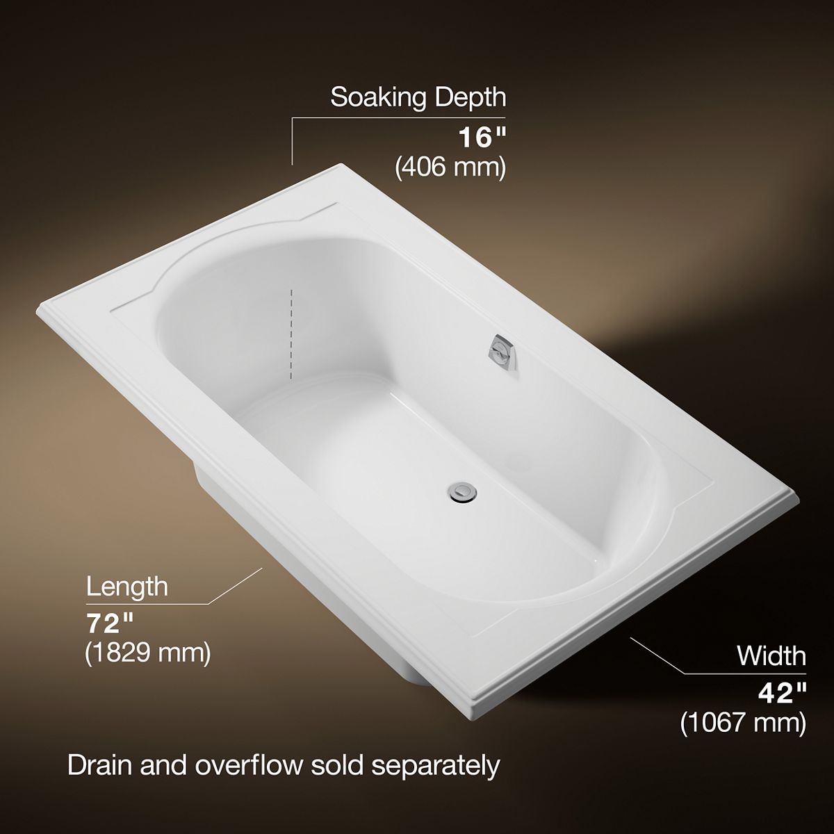 2866-memoirs-72-x-42-drop-in-bath-13.jpg Memoirs® 72" x 42" drop-in bath