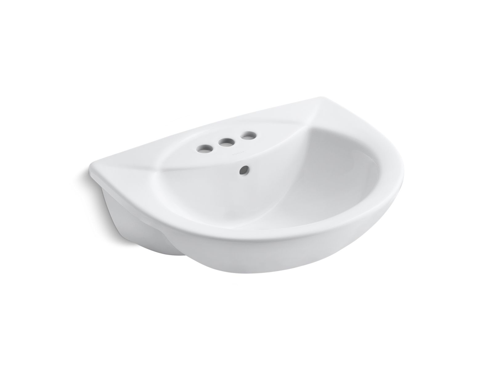 Odeon™ Drop-in bathroom sink with 4" centerset faucet holes