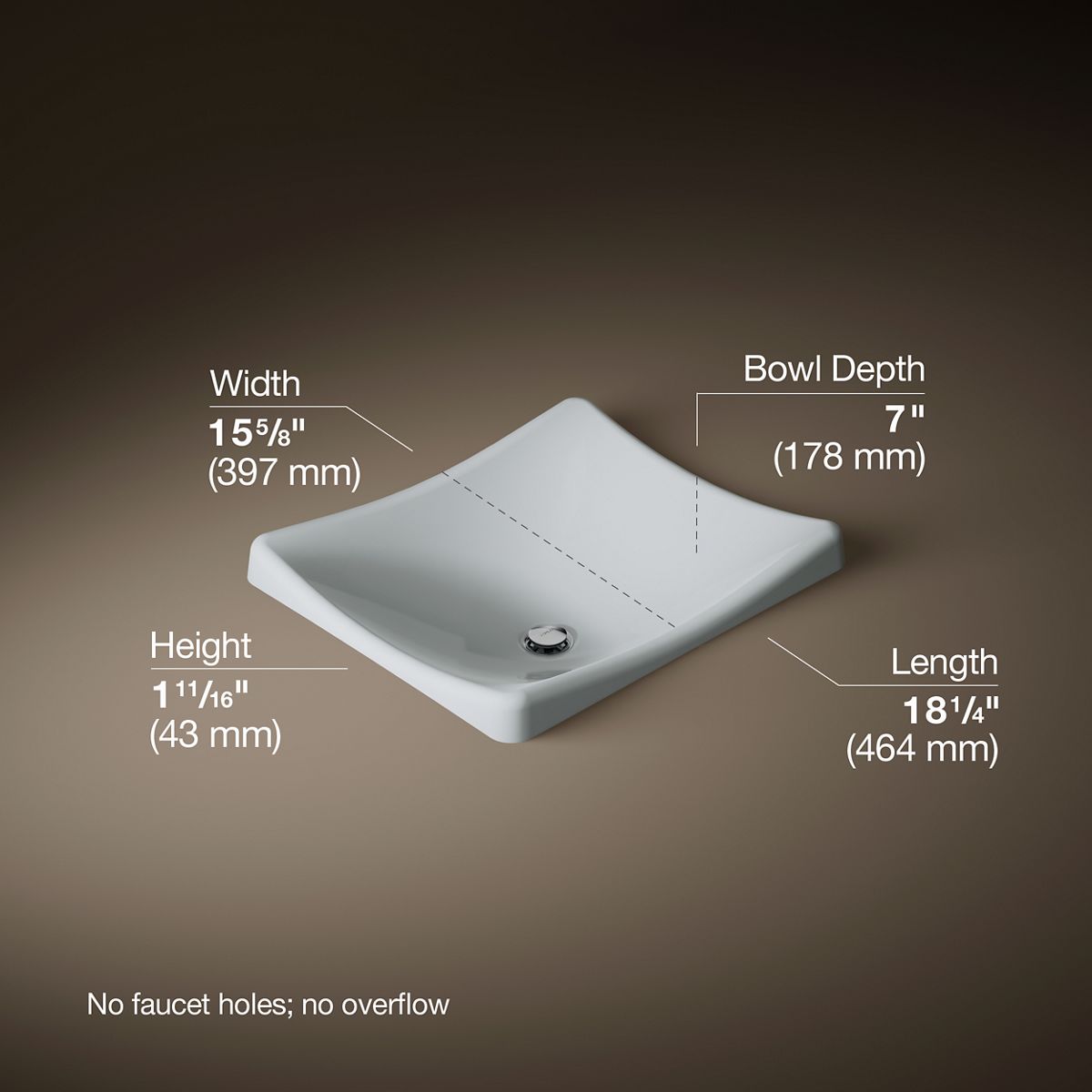 29027-demilav-18-1-4-rectangular-vessel-bathroom-sink-no-overflow-45.jpg DemiLav® 18-1/4" rectangular vessel bathroom sink, no overflow