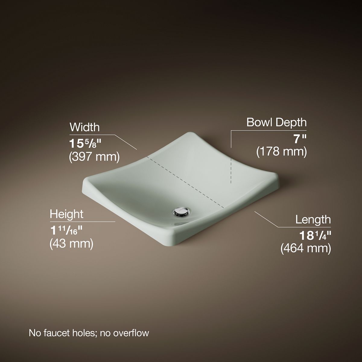 29027-demilav-18-1-4-rectangular-vessel-bathroom-sink-no-overflow-47.jpg DemiLav® 18-1/4" rectangular vessel bathroom sink, no overflow