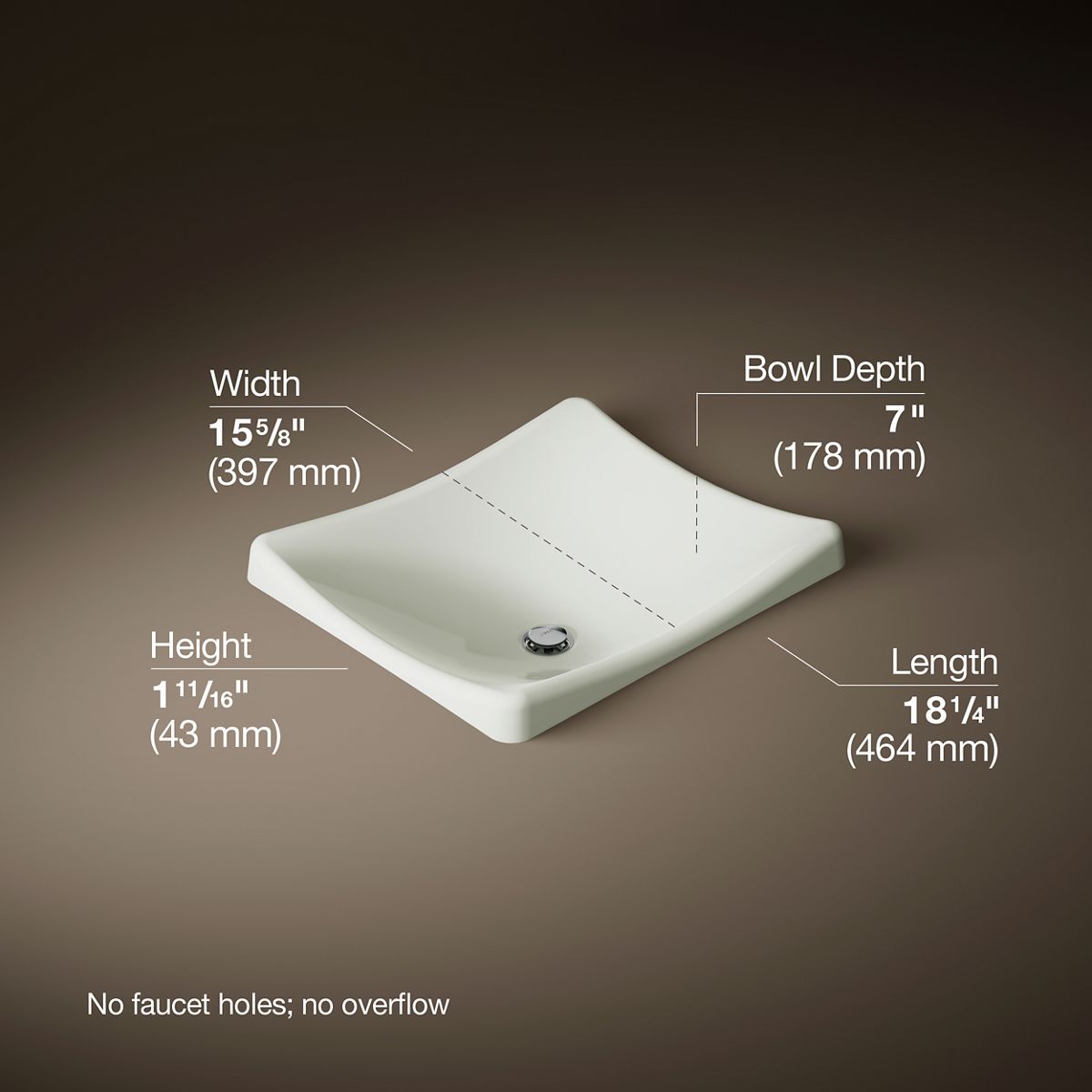 29027-demilav-18-1-4-rectangular-vessel-bathroom-sink-no-overflow-48.jpg DemiLav® 18-1/4" rectangular vessel bathroom sink, no overflow