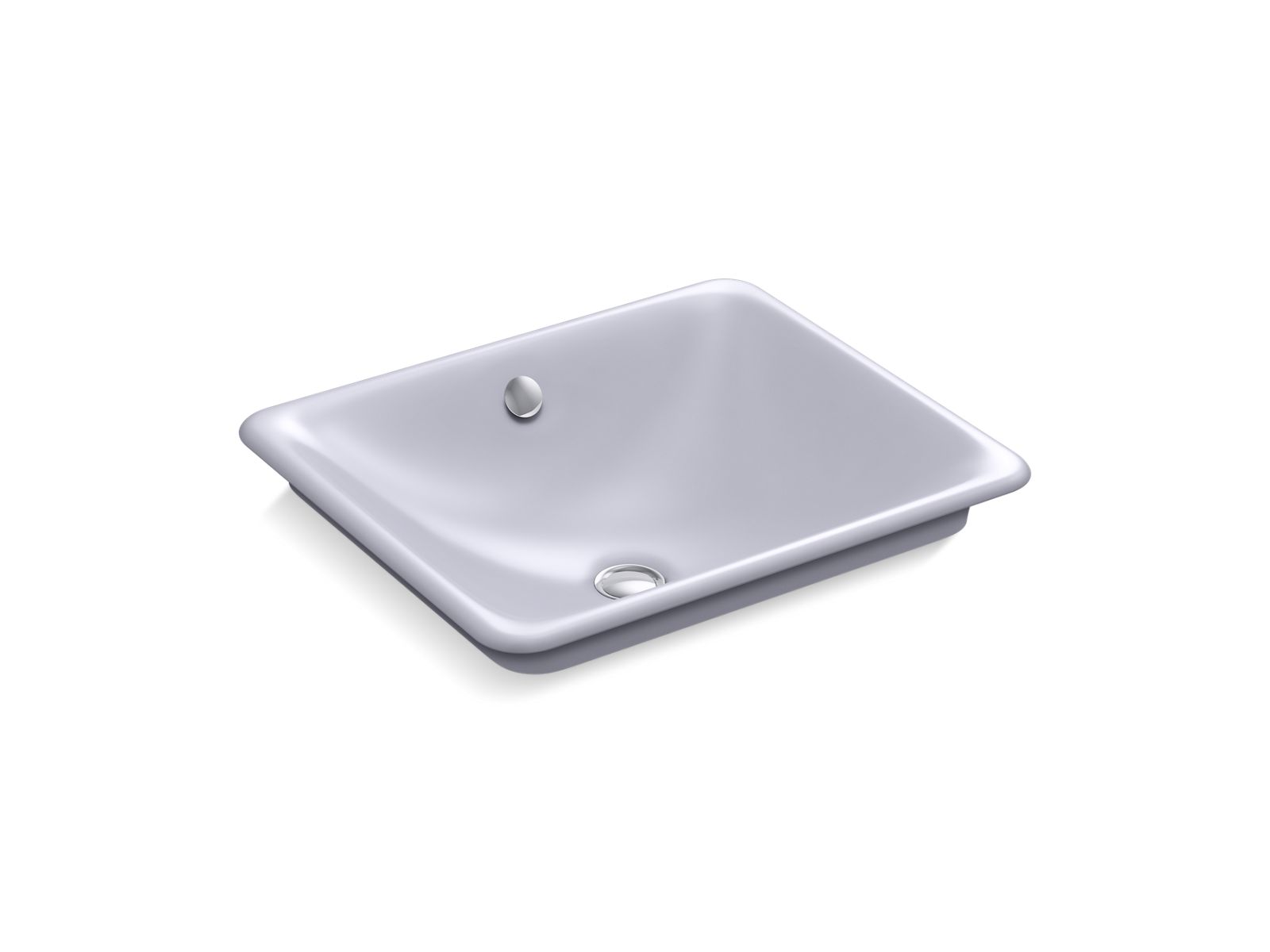 Iron Plains® Bathroom sink with Lavender Grey painted underside