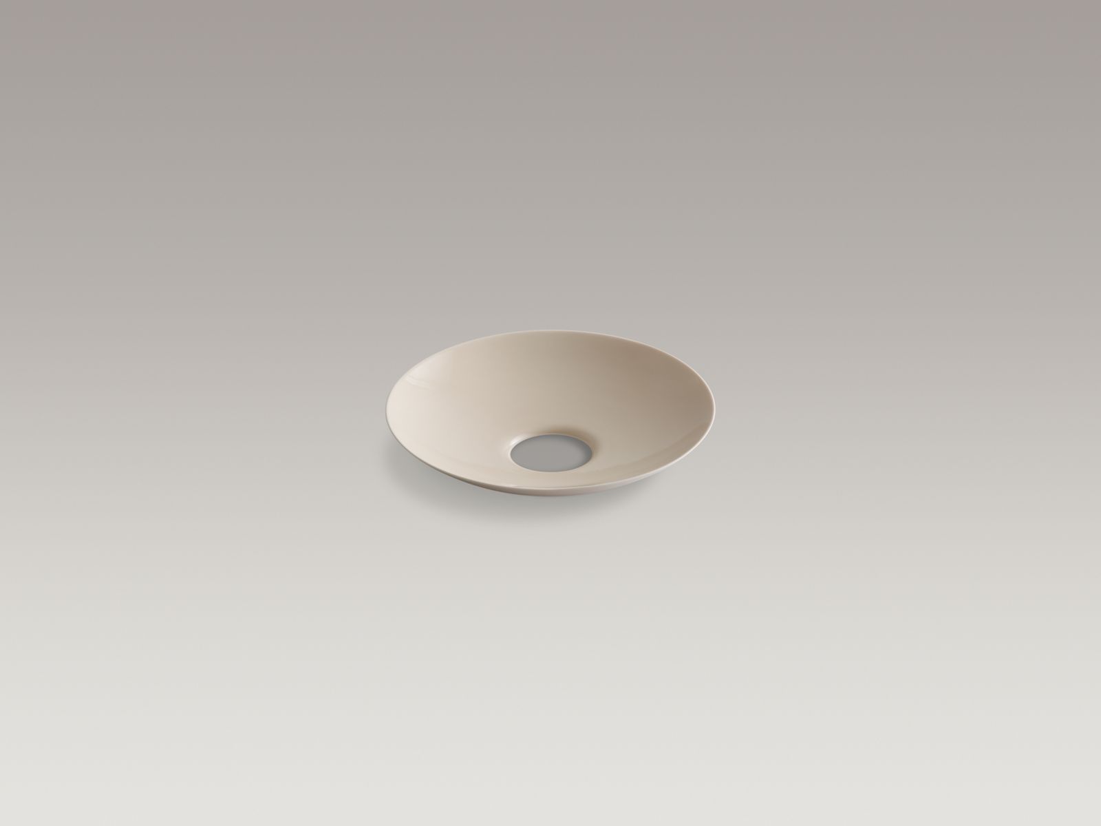 Purist(R) open-bottom hand basin in Natural porcelain