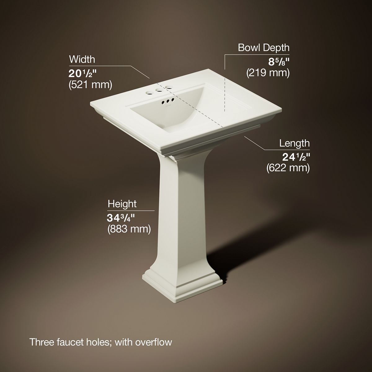 29246-memoirs-stately-25-rectangular-pedestal-bathroom-sink-24.jpg Memoirs® Stately 25" rectangular pedestal bathroom sink