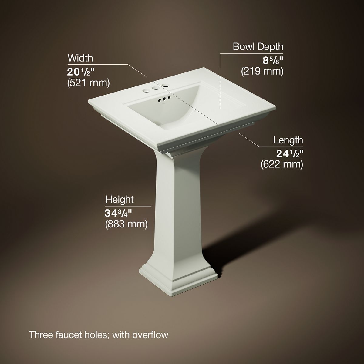 29246-memoirs-stately-25-rectangular-pedestal-bathroom-sink-25.jpg Memoirs® Stately 25" rectangular pedestal bathroom sink