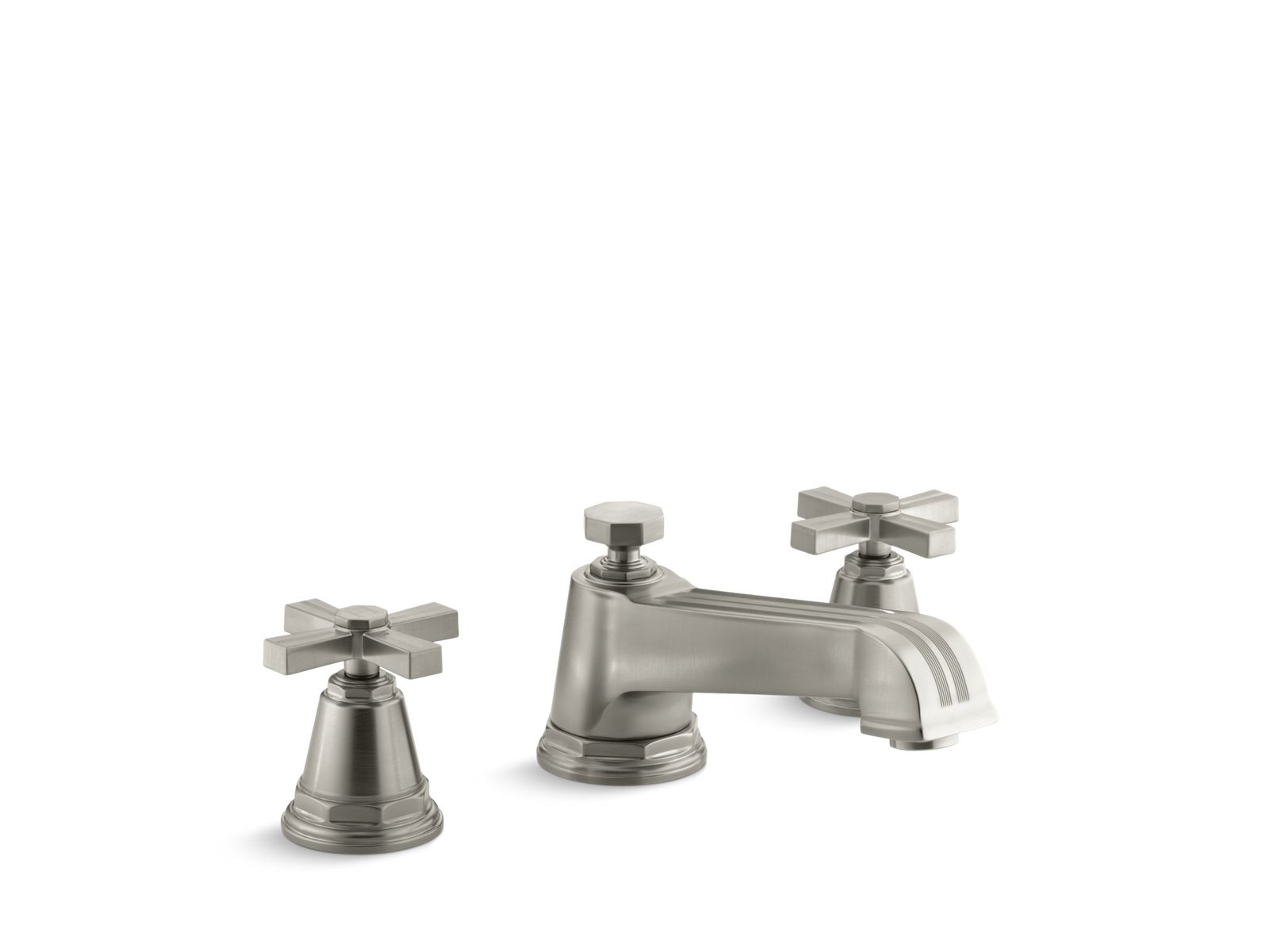 29471-pinstripe-deck-mount-bath-faucet-trim-for-high-flow-valve-with-cross-handles-valve-not-included-3.jpg Pinstripe® Deck-mount bath faucet trim for high-flow valve with cross handles, valve not included
