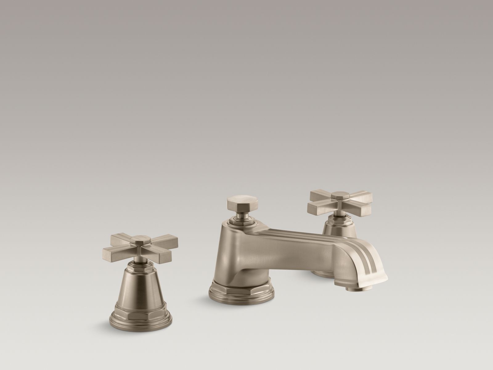 29471-pinstripe-deck-mount-bath-faucet-trim-for-high-flow-valve-with-cross-handles-valve-not-included-4.jpg Pinstripe® Deck-mount bath faucet trim for high-flow valve with cross handles, valve not included