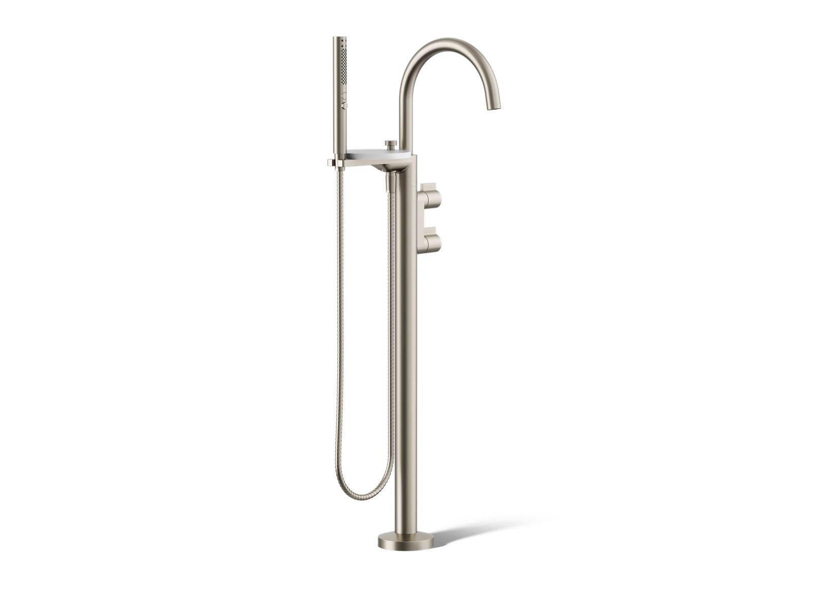 29485-components-floor-mount-bath-filler-trim-with-lever-handles-and-handshower-4.jpg Components® Floor-mount bath filler trim with lever handles and handshower