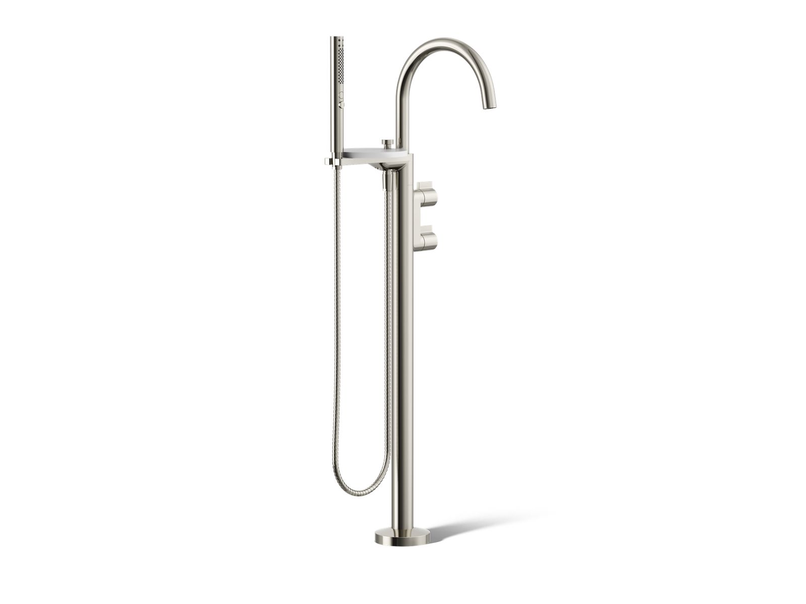 29485-components-floor-mount-bath-filler-trim-with-lever-handles-and-handshower-5.jpg Components® Floor-mount bath filler trim with lever handles and handshower