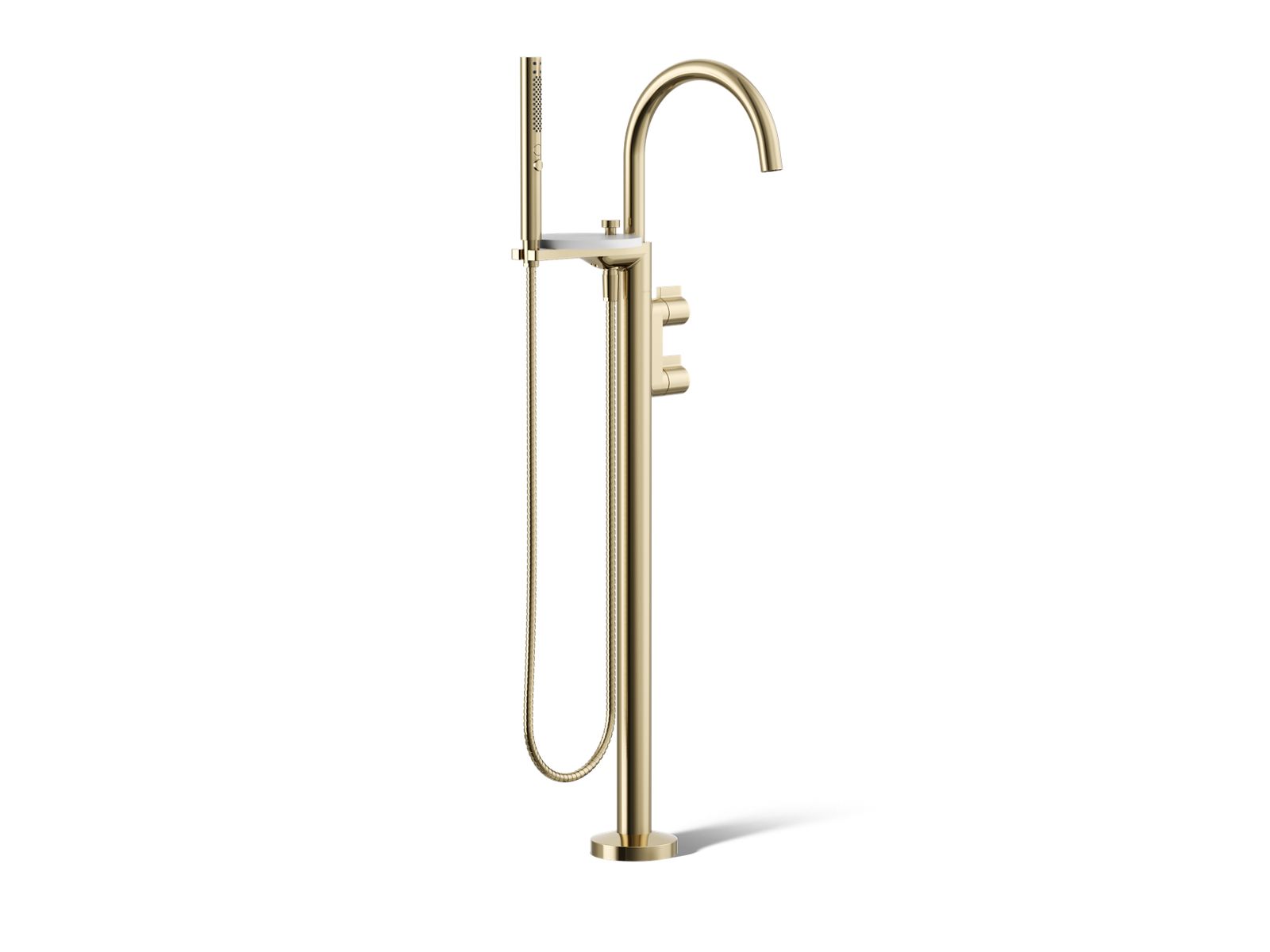 29485-components-floor-mount-bath-filler-trim-with-lever-handles-and-handshower-8.jpg Components® Floor-mount bath filler trim with lever handles and handshower