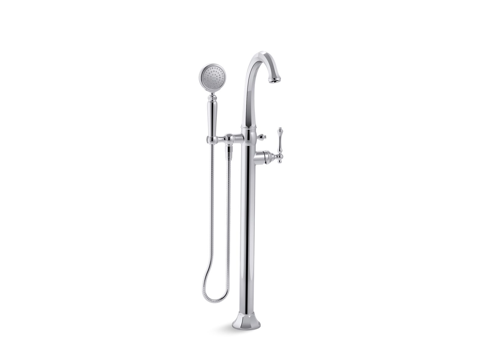 Kelston® Floor-mount bath filler trim with handshower
