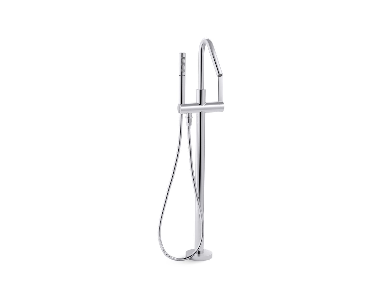 Stillness® Floor-mount bath filler trim with handshower