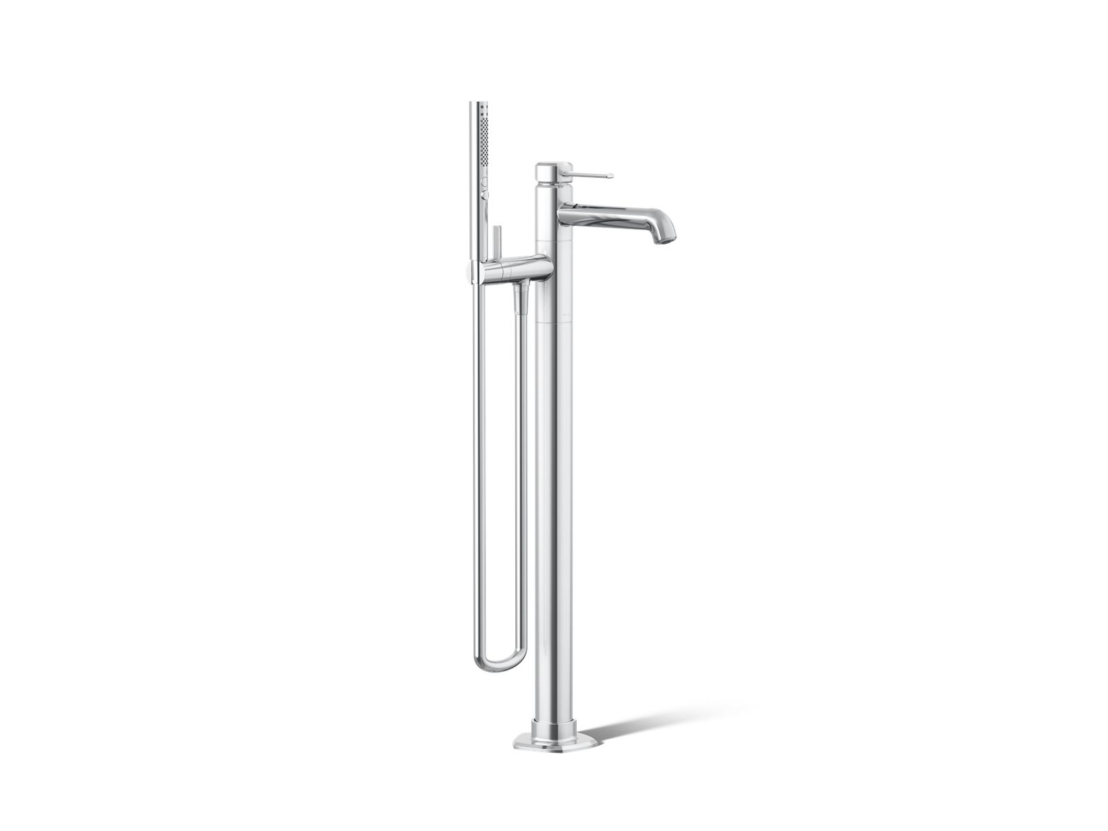 Occasion® Floor-mount bath filler trim with handshower
