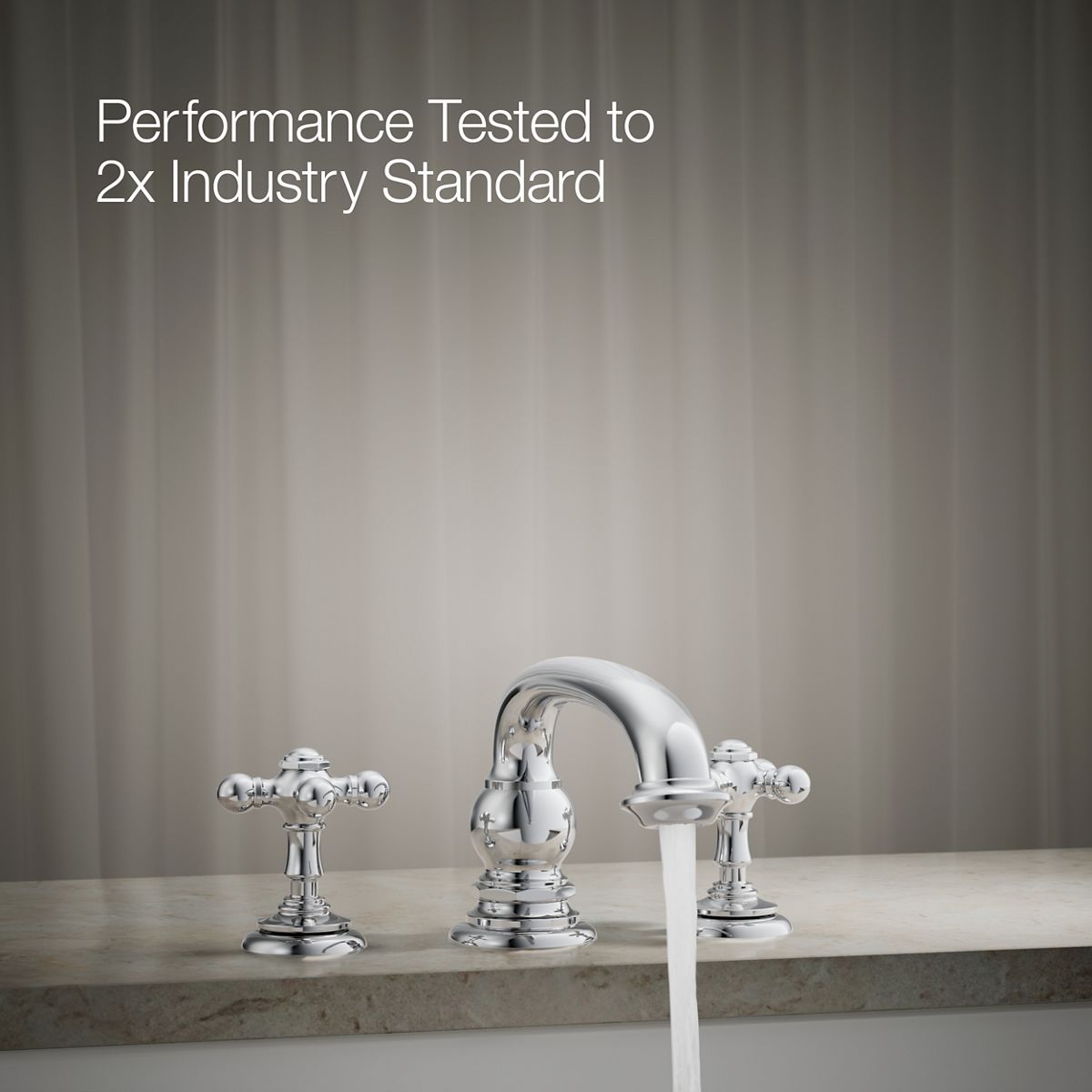 29640-artifacts-deck-mount-bath-faucet-handle-trim-with-cross-design-27.jpg Artifacts® Deck-mount bath faucet handle trim with Cross design