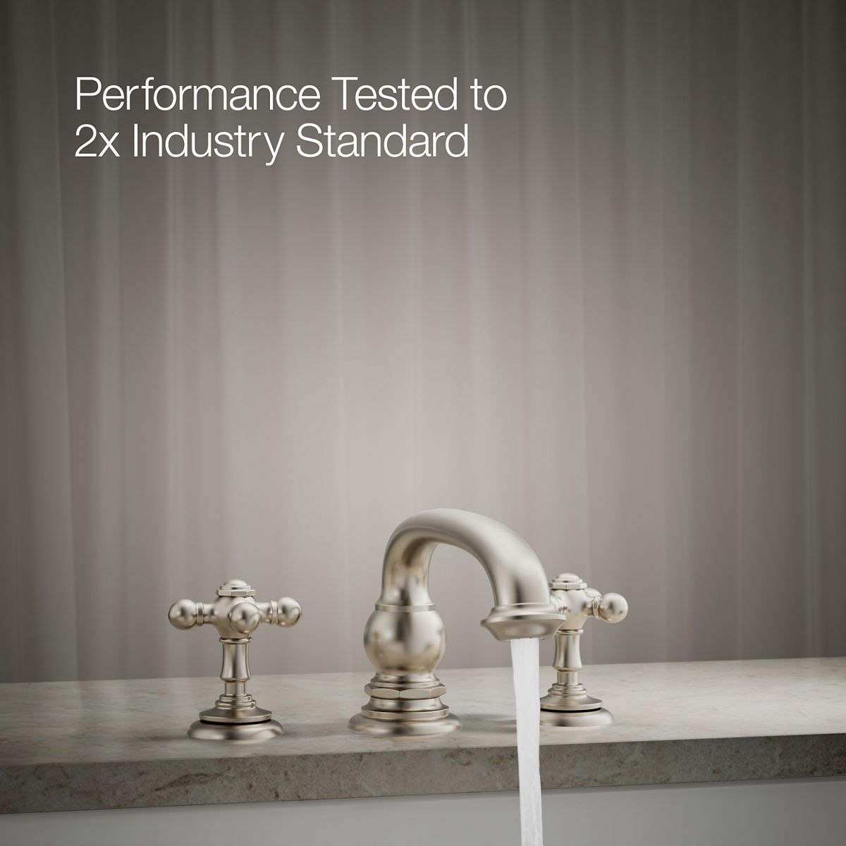 29640-artifacts-deck-mount-bath-faucet-handle-trim-with-cross-design-29.jpg Artifacts® Deck-mount bath faucet handle trim with Cross design