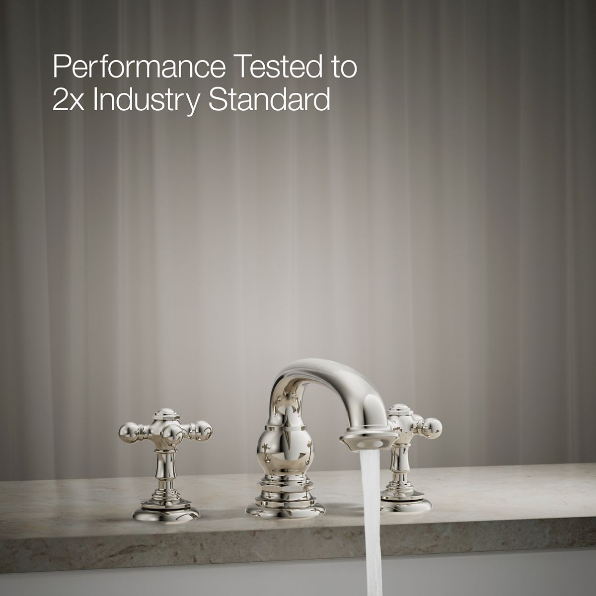 29640-artifacts-deck-mount-bath-faucet-handle-trim-with-cross-design-31.jpg Artifacts® Deck-mount bath faucet handle trim with Cross design