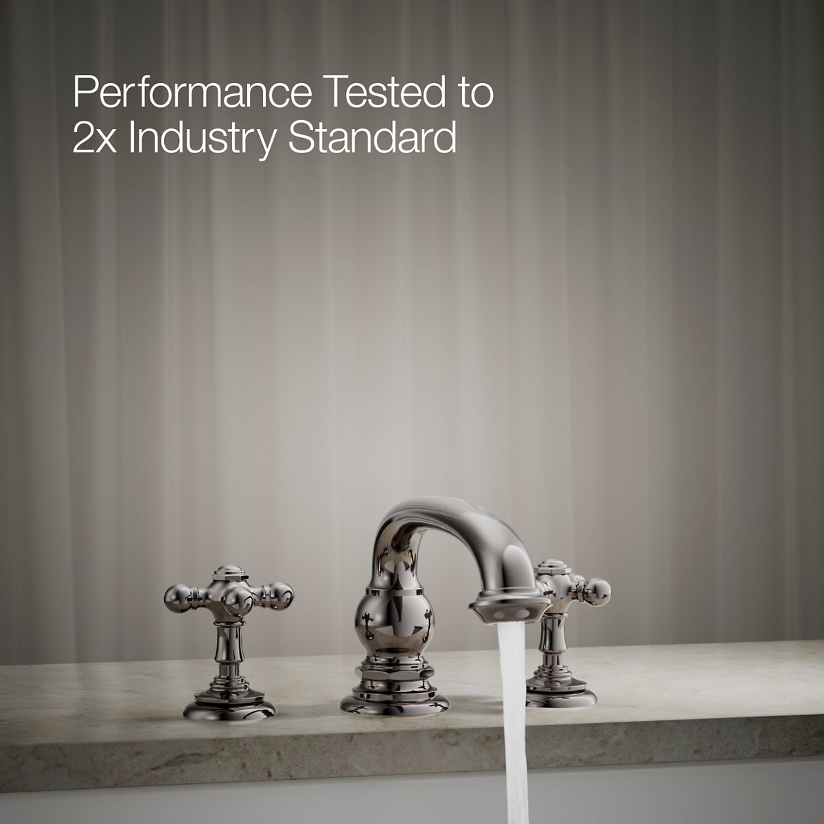 29640-artifacts-deck-mount-bath-faucet-handle-trim-with-cross-design-32.jpg Artifacts® Deck-mount bath faucet handle trim with Cross design