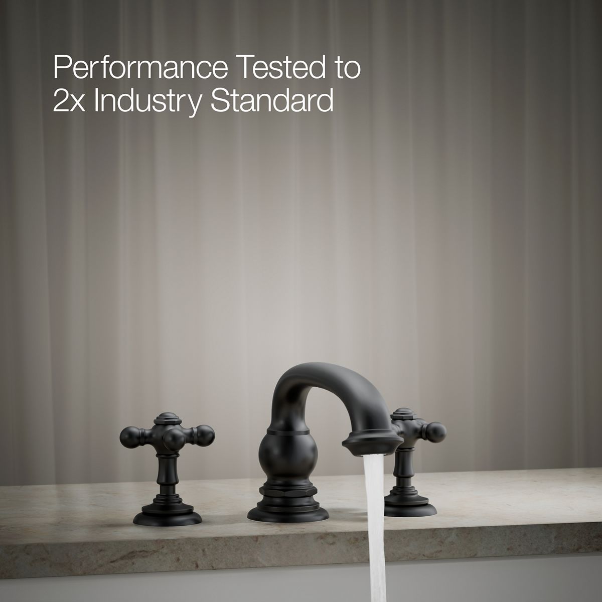 29640-artifacts-deck-mount-bath-faucet-handle-trim-with-cross-design-34.jpg Artifacts® Deck-mount bath faucet handle trim with Cross design