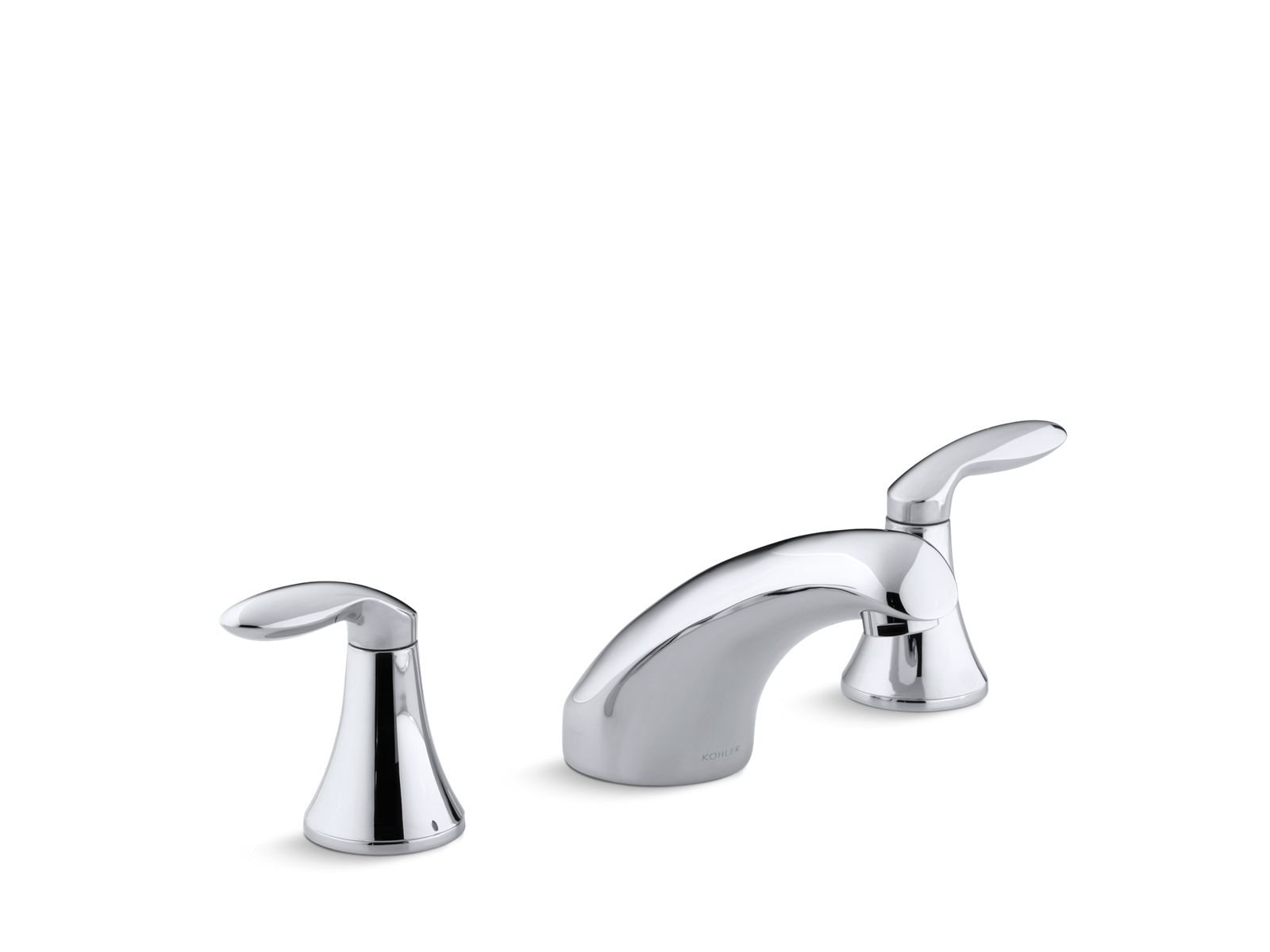Coralais® Bath-mount high-flow bath faucet trim with lever handles
