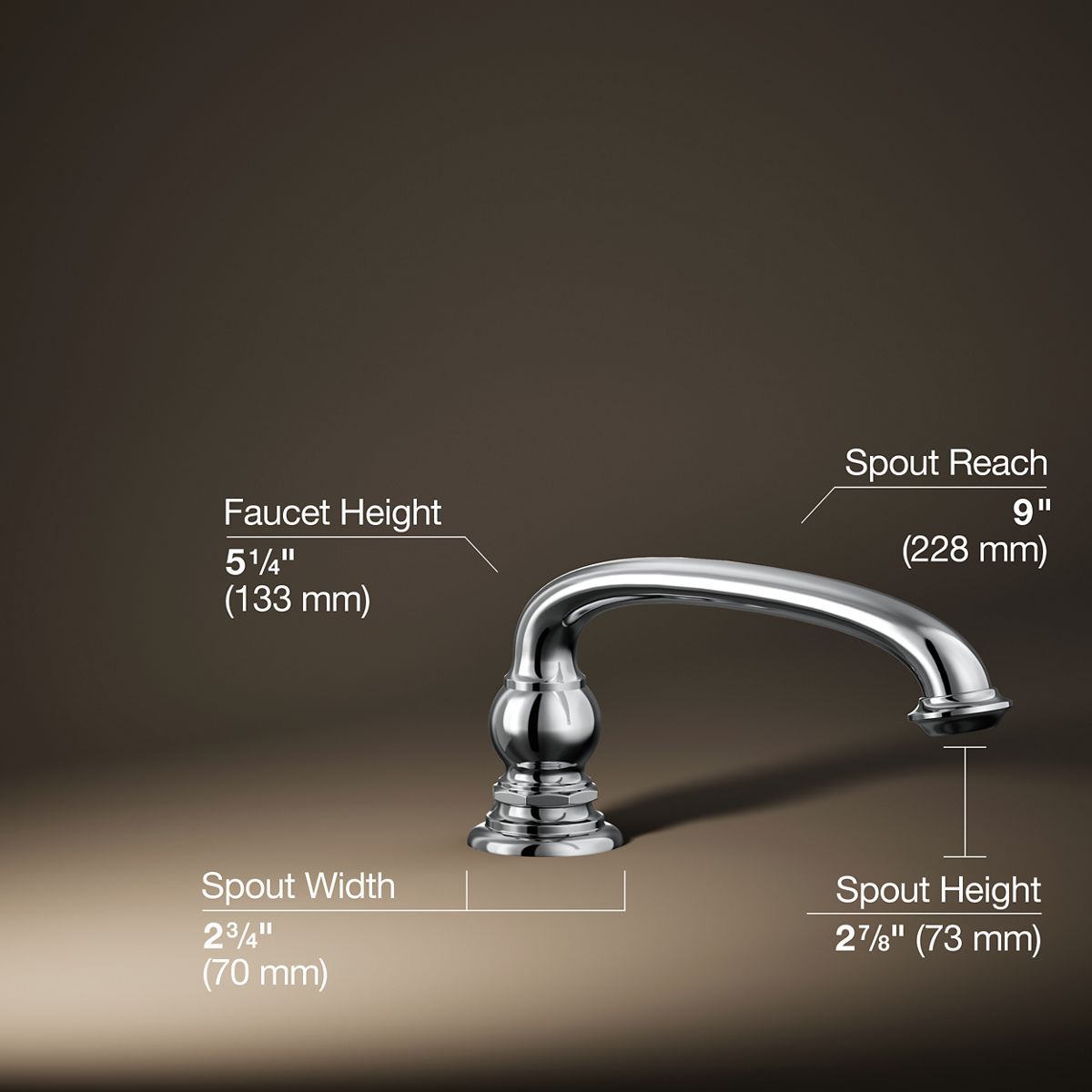 29784-artifacts-deck-mount-bath-spout-with-arc-design-19.jpg Artifacts® Deck-mount bath spout with Arc design