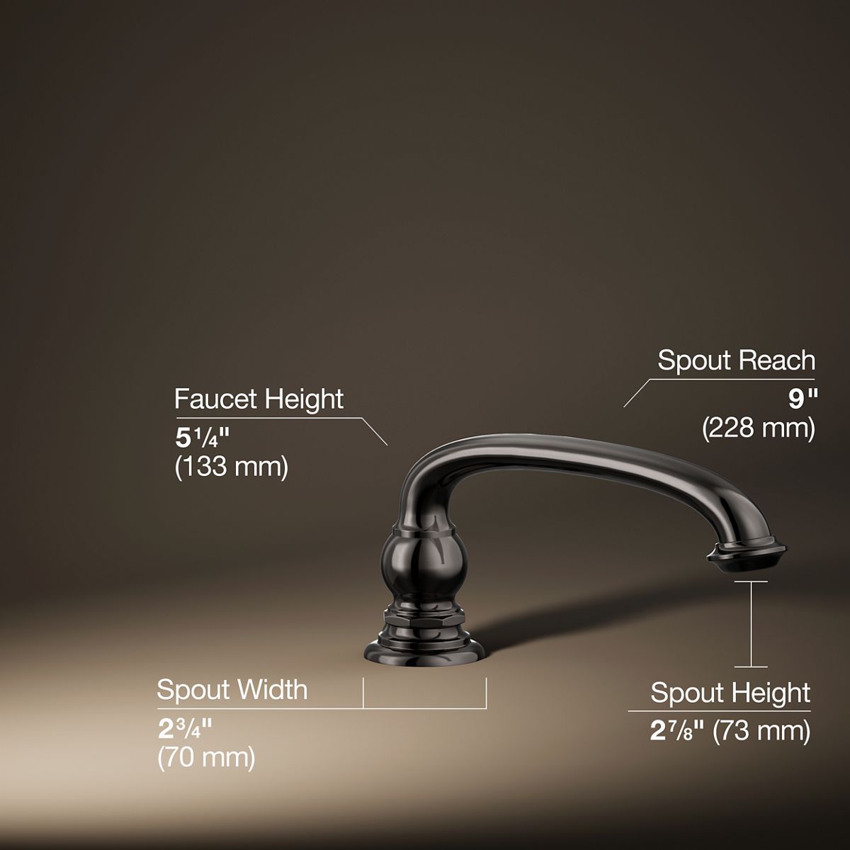 29784-artifacts-deck-mount-bath-spout-with-arc-design-24.jpg Artifacts® Deck-mount bath spout with Arc design