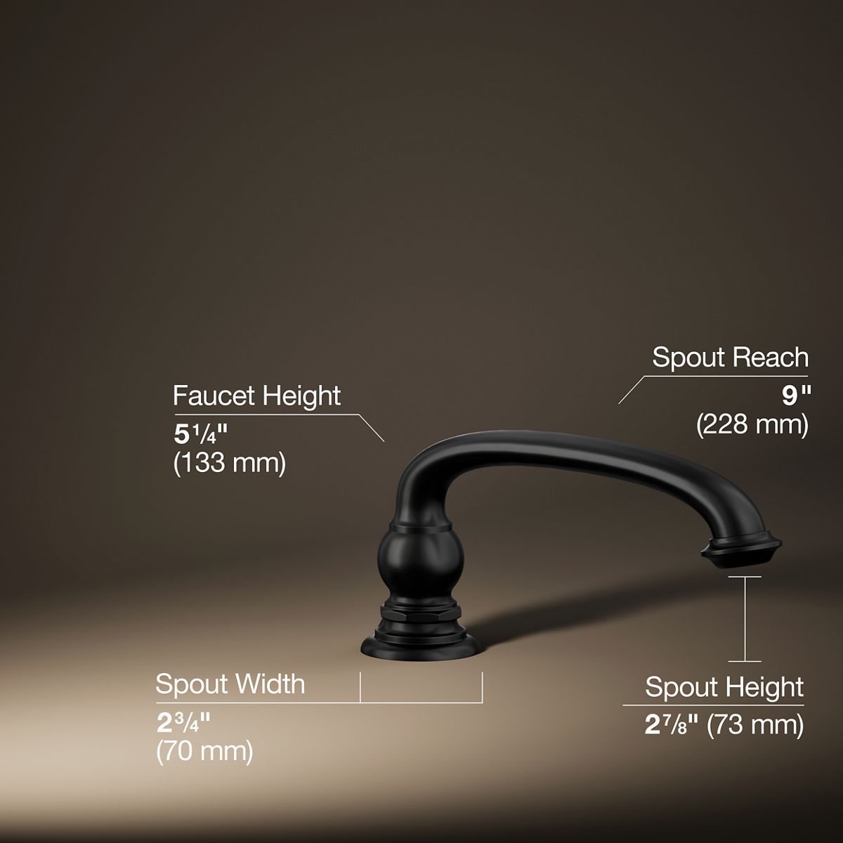 29784-artifacts-deck-mount-bath-spout-with-arc-design-26.jpg Artifacts® Deck-mount bath spout with Arc design