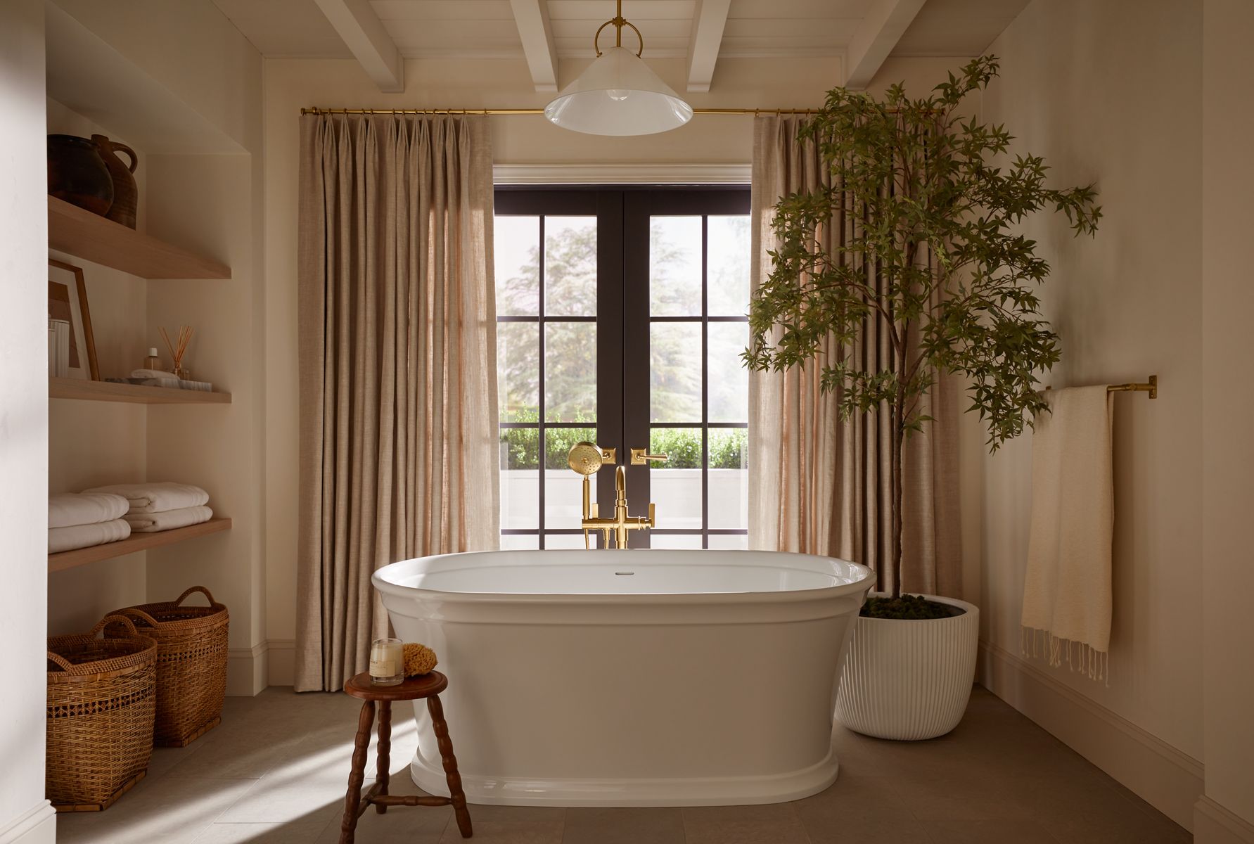 29839-castia-by-studio-mcgee-floor-mount-bath-filler-trim-with-handshower-8.jpg Castia™ by Studio McGee Floor-mount bath filler trim with handshower