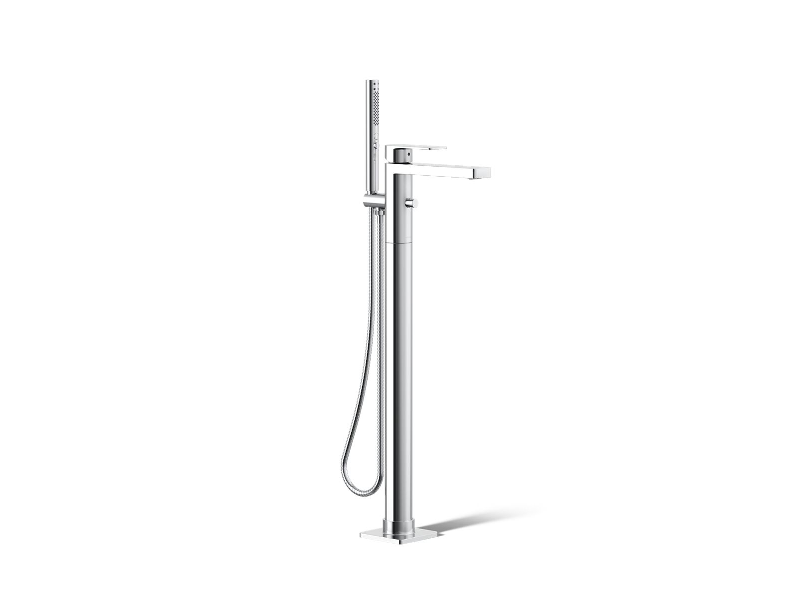 Parallel® Floor-mount bath filler trim with handshower