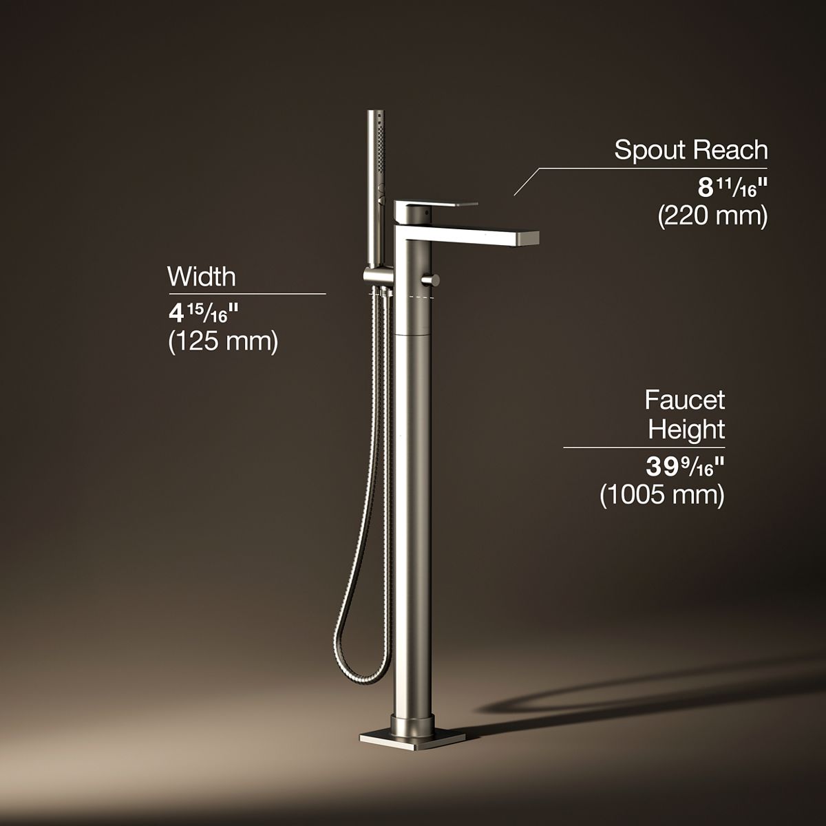 29864-parallel-floor-mount-bath-filler-trim-with-handshower-19.jpg Parallel® Floor-mount bath filler trim with handshower