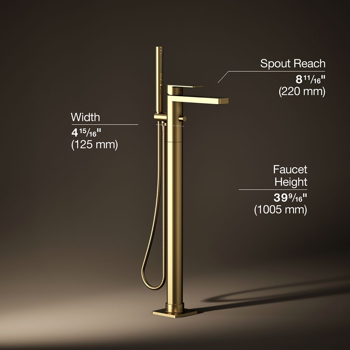 29864-parallel-floor-mount-bath-filler-trim-with-handshower-20.jpg Parallel® Floor-mount bath filler trim with handshower