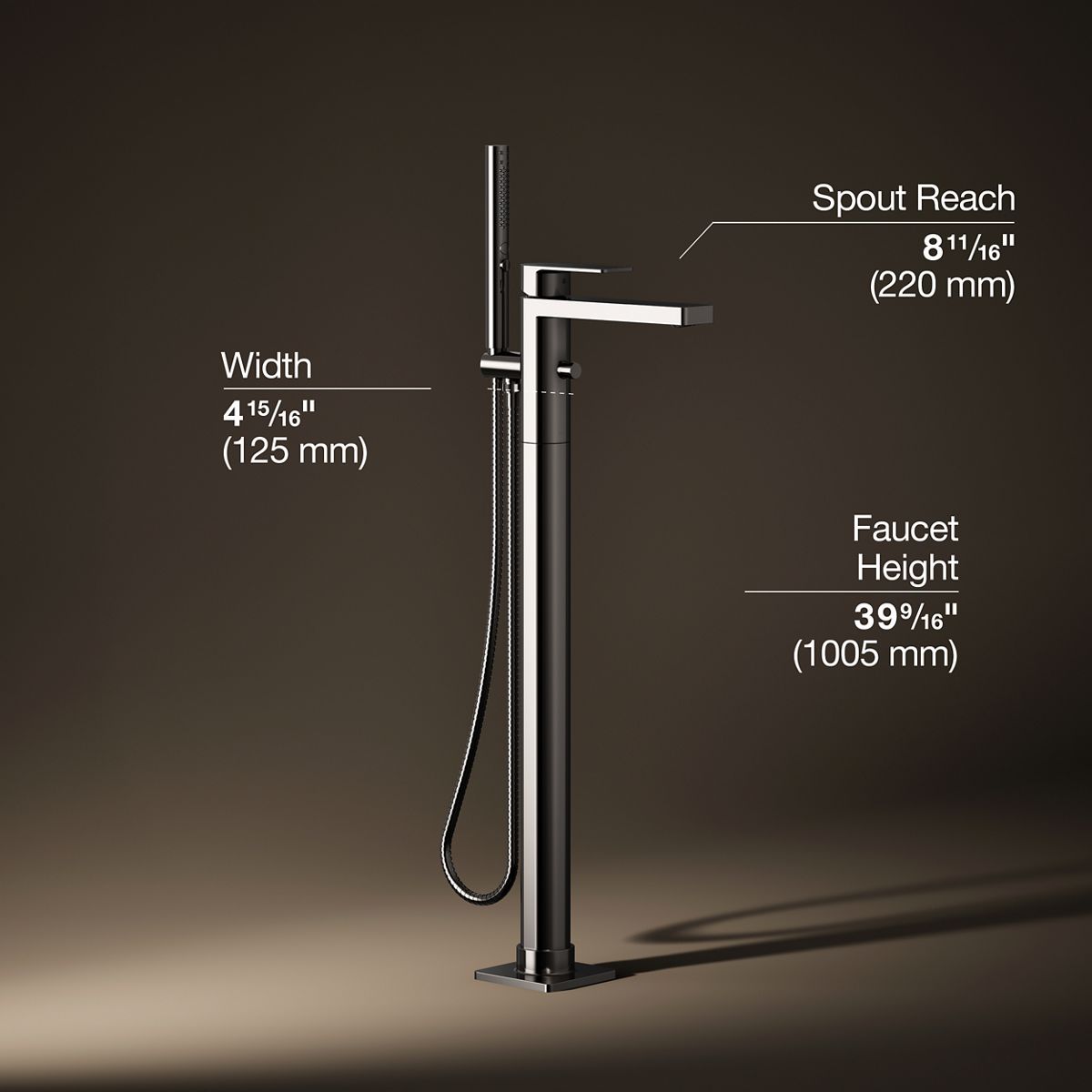 29864-parallel-floor-mount-bath-filler-trim-with-handshower-22.jpg Parallel® Floor-mount bath filler trim with handshower