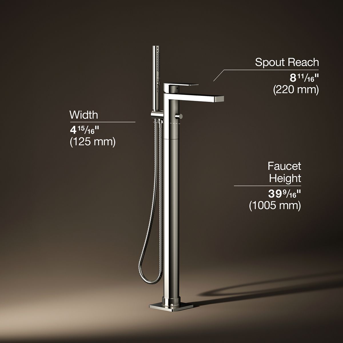 29864-parallel-floor-mount-bath-filler-trim-with-handshower-24.jpg Parallel® Floor-mount bath filler trim with handshower
