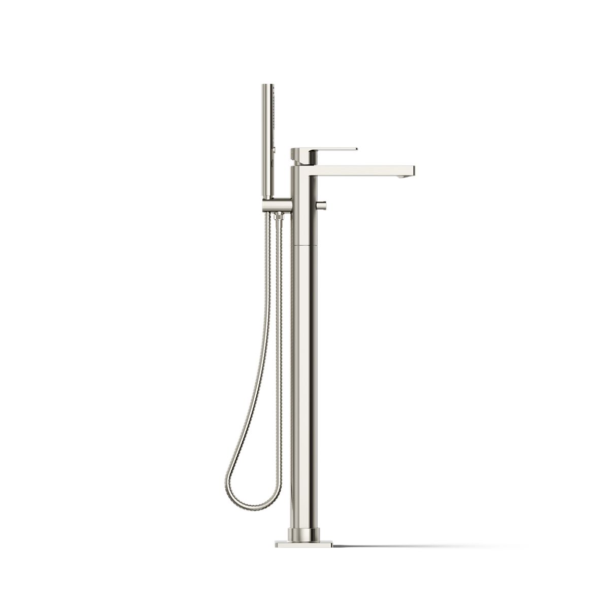 29864-parallel-floor-mount-bath-filler-trim-with-handshower-40.jpg Parallel® Floor-mount bath filler trim with handshower